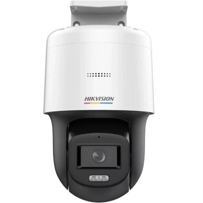 Camera supraveghere rotativa IP Speed Dome PTZ Hikvision ColorVu DS-2DE2C400SCG-EF1, 4 MP, 2.8 mm, lumina alba 30 m, slot card, microfon si difuzor, PoE