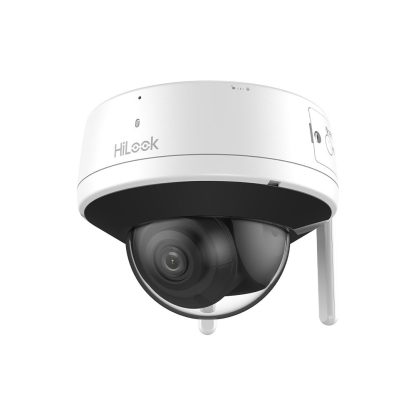 Camera supraveghere wireless Wi-Fi Hikvision HiLook IPC-D140HA-D/W(W), 4 MP, IR 30 m, slot card, 2.8 mm, vizualizare telefon, microfon / difuzor