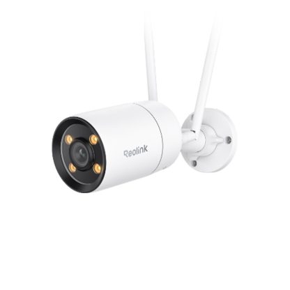 Camera supravehgere IP wireless Reolink ColorX W320X, 2K, 4 mm, Wi-Fi, detectie persoane / vehicule / animale, lumina alba, microfon si difuzor, slot card