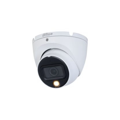 Camera supraveghere Dome cu iluminare duala Dahua HAC-HDW1801TLM-IL-A-0280B-S2, 4 K, IR/lumina alba 20 m, 2.8 mm, microfon