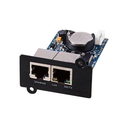 Monitorizare si control centralizat nJoy SNMP Card PM, compatibila cu seriile Echo Pro/Argus/Aster, suport pentru senzor de umiditate si temperatura