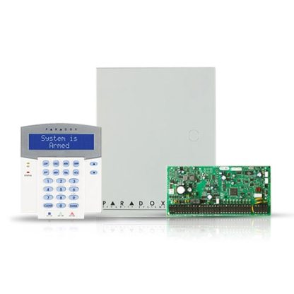 Centrala alarma antiefractie Paradox Digiplex EVOHD cu tastatura K641R si carcasa, 8 partitii, 8-192 zone, 5-32 PGM