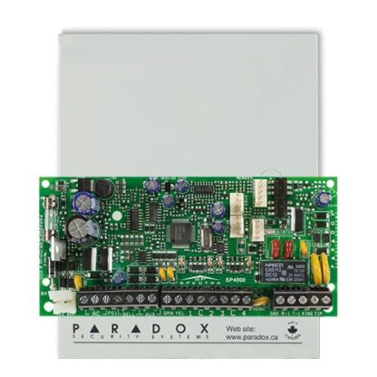 Centrala alarma antiefractie Paradox Spectra SP4000, carcasa metalica cu traf, 4 zone, 2 partitii, 256 evenimente