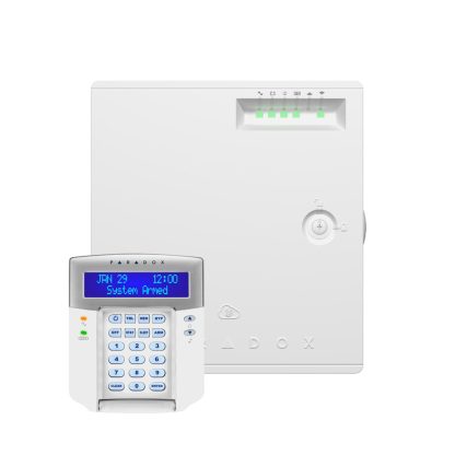 Centrala alarma antiefractie wireless Paradox Magellan MG5075 + tastatura K32LCD+, 32 zone, 32 coduri utilizatori, 512 evenimente