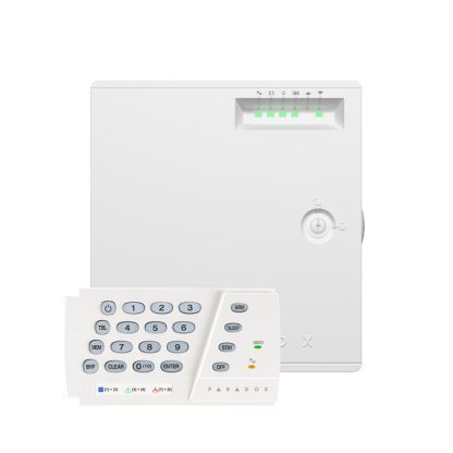 Centrala alarma antiefractie wireless Paradox Magellan MG5075 + tastatura K636, 32 zone, 32 coduri utilizatori, 512 evenimente