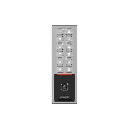 Cititor biometric de exterior IP WiFi Hikvision DS-K1T805MBFWX, 2.4 GHz, M1 card, 3.000 amprente, 10.000 carduri, 100.000 evenimente