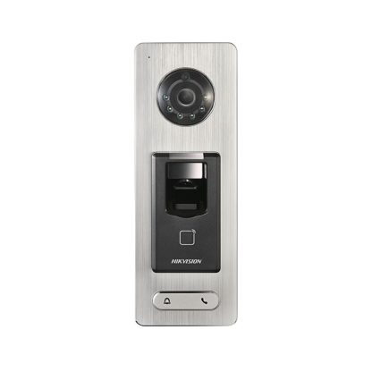 Cititor biometric IP Hikvision DS-K1T501SF, Mifare, IR, card/amprenta, 5.000 amprente, 50.000 carduri, 200.000 evenimente