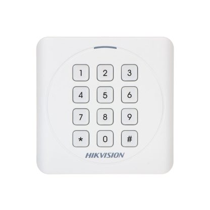 Cititor de proximitate cu tastatura RFID Hikvision DS-K1801MK, Mifare, 13.56 MHz, interior/exterior