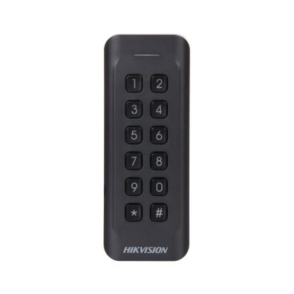 Cititor de proximitate cu tastatura RFID Hikvision DS-K1802MK, Mifare, 13.56 MHz, interior/exterior