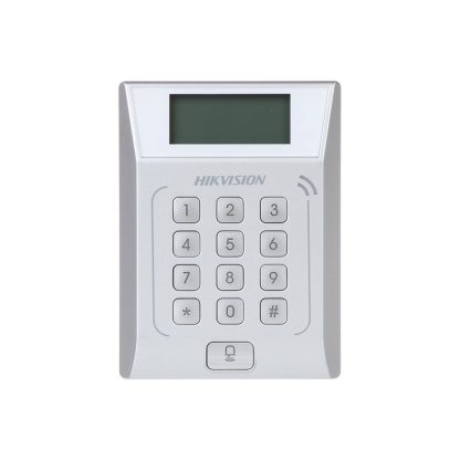 Cititor de proximitate cu tastatura RFID Hikvision DS-K1T802M, Mifare, 13.56 MHz, 3.000 carduri, 10.000 evenimente, watchdog