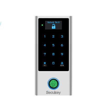 Control acces WiFi cu amprenta Secukey HFD1-WIFI, card EM, aplicatie Tuya, 10500 utilizatori