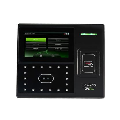 Controler de acces facial IP ZKTeco TA-UFACE-401-1, RFID, ecran 4.3 inch, 3.000 fete, 10.000 carduri, 100.000 evenimente