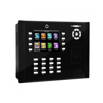 Controler de acces IP ZKTeco TA-ICLOCK-S880ZMM220-12, RFID, ecran 3.5 inch, parola, 50.000 carduri, 150.000 evenimente