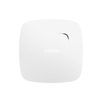 Detector de fum wireless Ajax FireProtect Plus WH, senzor temperatura, senzor CO