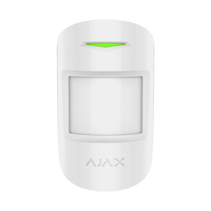 Detector de miscare wireless PIR Ajax MotionProtect WH, 12 m, 88 grade, pet immunity, 868 MHz, RF 1700 m