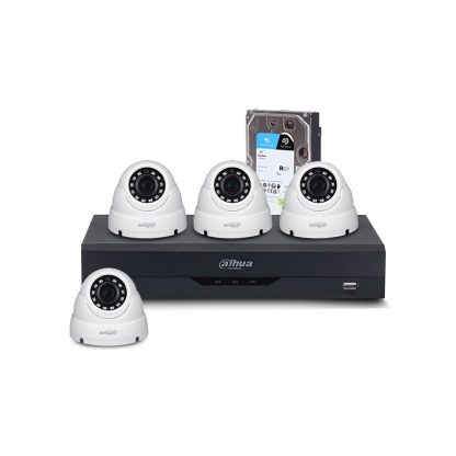 Sistem supraveghere interior basic Dahua WizSense DH-M4INT30IR-8MP, 4 camere, 8 MP, IR 30 m, 2.8 mm, PoS, IoT