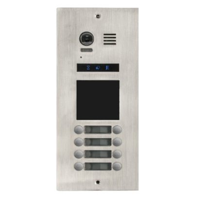 Videointerfon exterior modular DMR21-D32-F1, 8 familii, ingropat, bloc