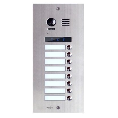 Videointerfon exterior modular DMR21-S8, 8 familii, ingropat, bloc