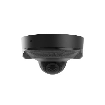 Camera supraveghere IP Dome Ajax DOME CAM MINI BL, 5 MP, 2.8 mm, IR 15 m, PoE microfon, slot card, detectie obiecte prin AI, PoE, negru