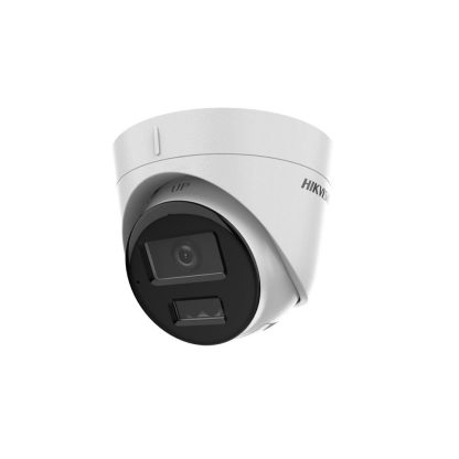 Camera supraveghere IP Dome Hikvision Hybrid Light DS-2CD1323G2-LIUF, 2MP, 2.8 mm, IR/lumina alba 30 m, slot card, microfon, PoE