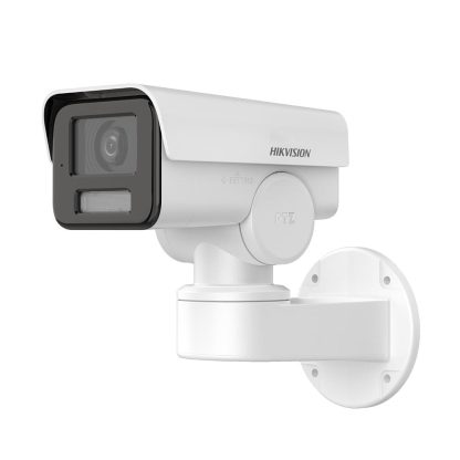 Camera supraveghere IP exterior PT Hikvision DS-2CD1A43G0-IZU, 4 MP, IR 50 m, 2.8-12 mm, PoE, microfon, slot card, motorizat