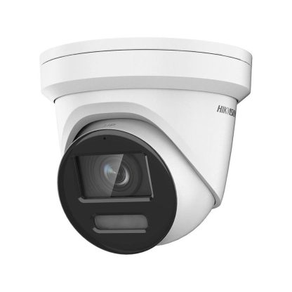 Camera supraveghere IP Dome Hikvision ColorVu DS-2CD2387G2-L(2.8MM)(C), 8 MP, 2.8 mm, lumina alba 30 m, PoE, slot card