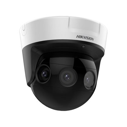 Camera supraveghere IP Dome Hikvision Panovu DS-2CD6984G0-IHS28, 32 MP, 2.8 mm, IR 20 m, unghi vizual 180 grade, PoE, slot card