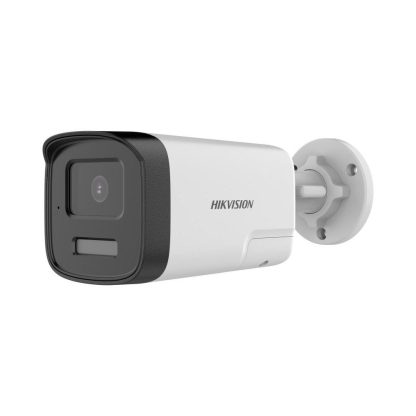 Camera supraveghere exterior HikVision DS-2CE17D0T-LTS, 2 MP, 2.8 mm, IR / lumina alba 40 m, microfon, difuzor