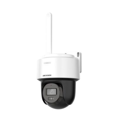 Camera supraveghere wireless IP Speed Dome PT HikVision DS-2DE2C400IWG/W, 4 MP, 2.8 mm, IR 30 m, auto-tracking, slot card, microfon, difuzor