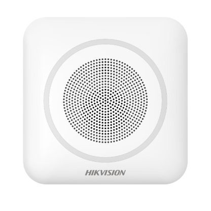 Sirena stroboscopica wireless de interior Hikvision AX PRO DS-PS1-II-WE, 110 dB, 868 MHz, RF 1000 m, LED Albastru