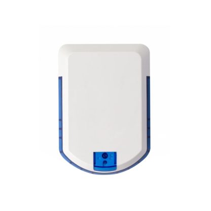 Sirena de exterior wireless cu LED Eldes EWS2-BLUE, 104 dB, RF 150 m, autonomie 18 luni