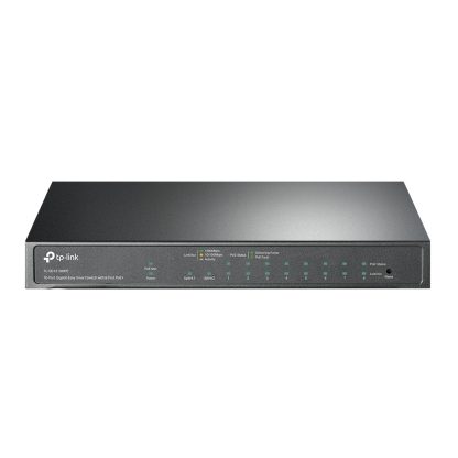 Switch cu 10 porturi Gigabit TP-Link TL-SG1210MPE, 8 porturi PoE, 1000 Mbps, 1 port SFP, cu management