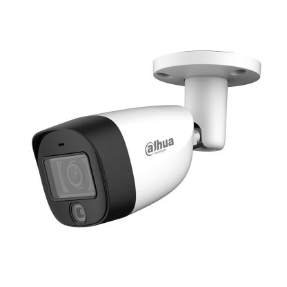 Camera supraveghere exterior Dahua HAC-HFW1500CM-IL-A-0280B-S2, 5 MP, 2.8 mm, IR/lumina alba 20 m, microfon