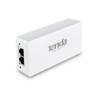 Injector PoE Tenda POE30G-AT, 2 porturi, 100 m, plug and play