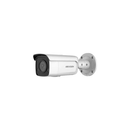 Camera supraveghere exterior IP Acusense Hikvison DS-2CD2T46G2ISUSL4, 4 MP, 4 mm, IR 60 m, lumina stroboscopica, sirena, microfon/difuzor, PoE