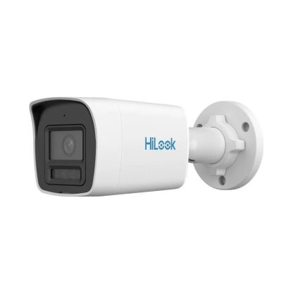 Camera supraveghere IP exterior cu iluminare duala Hikvision ColorVu Hilook IPC-B129HA-LU, 2 MP, 2.8 mm, microfon, PoE