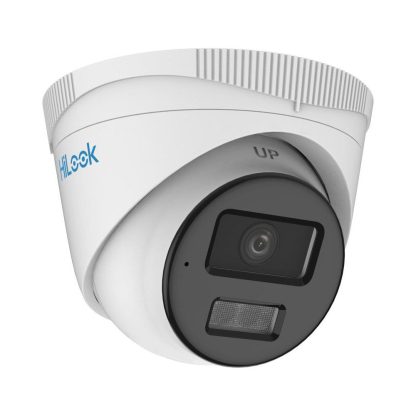 Camera supraveghere IP Dome Hikvision Hilook ColorVu Hybrid Light IPC-T229HA-LU, 2MP, 2.8 mm, IR/lumina alba 30 m, microfon, PoE