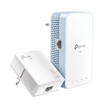 Kit adaptor powerline Gigabit TP-Link TL-WPA7517, 1000 Mbps, 2.4/5.0 GHz, 300 m, priza AC, plug and play