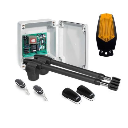 Kit automatizare poarta batanta Motorline LINCE 600 - 24V, 350 Kg/canat, 4 m/canat, 60 W