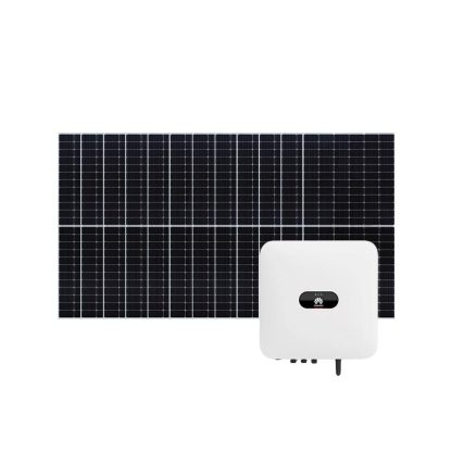 Sistem fotovoltaic 5 kW, invertor monofazat Hibrid WiFi cu 12 panouri Canadian Solar, 120 celule, 460 W