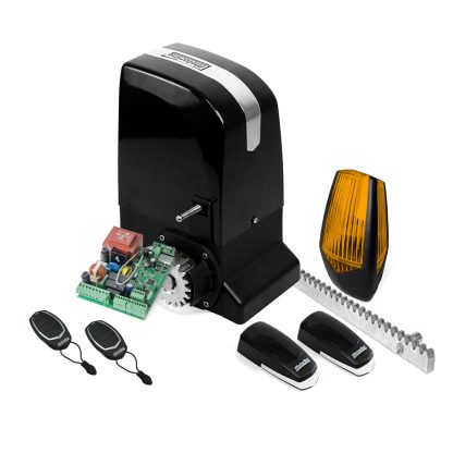 Kit automatizare poarta culisanta Motorline KIT OL1500-CRM, 110/230 V, 1500 Kg, 550 W, 15 m, 4 m cremaliera metalica