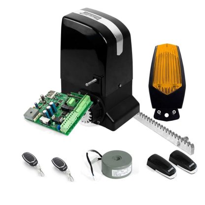 Kit automatizare poarta culisanta Motorline KIT SLIDE1024-CRM, 1000 Kg, 7 m, 24 V, 4 m cremaliera metalica