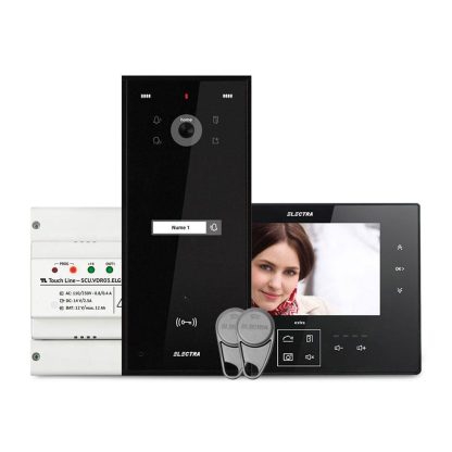 Kit videointerfon Electra Home EL-VINT-HOME-A-1-7, 1 familie, 7 inch, 800 TVL, aparent