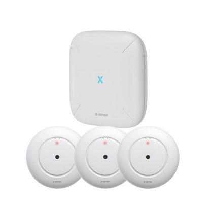 Kit wireless pentru detectarea scurgerilor X-Sense SBS50+3XSWS51, control aplicatie, alarma, WiFi, IP66