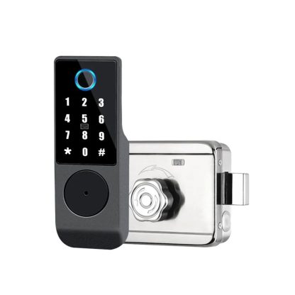 Kit incuietoare wireless cu cititor biometric Secukey D4-W, 433 Mhz