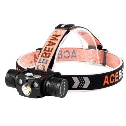 Lanterna profesionala pentru cap Acebeam H30 R+G, 4000 lumeni, 208 m