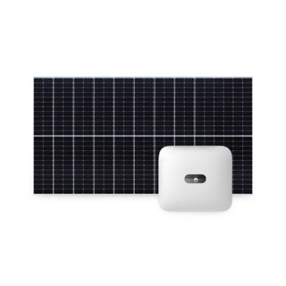 Sistem fotovoltaic 4 kW, invertor trifazat On Grid WiFi si 9 panouri Canadian Solar, 120 celule, 460W