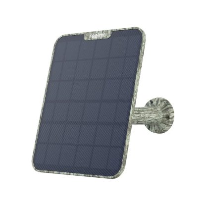 Panou solar cu camuflaj pentru camere vanatoare Reolink, cablu 4 m, mufa USB-C