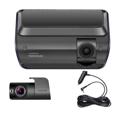 Camera auto fata/spate cu DVR Thinkware Q1000, 4 MP, GPS Logger, WiFi, LDWS, FCWS, FVDW, card 32 GB + incarcator auto