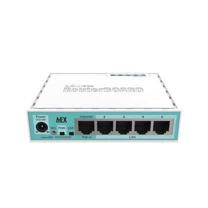 Router MikroTik hEX RB750GR3, 5 porturi, 10/100/1000Mbps, PoE pasiv